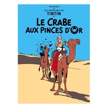 Tintin plakat 70x50 cm  "Krabben med de gyldne klør"